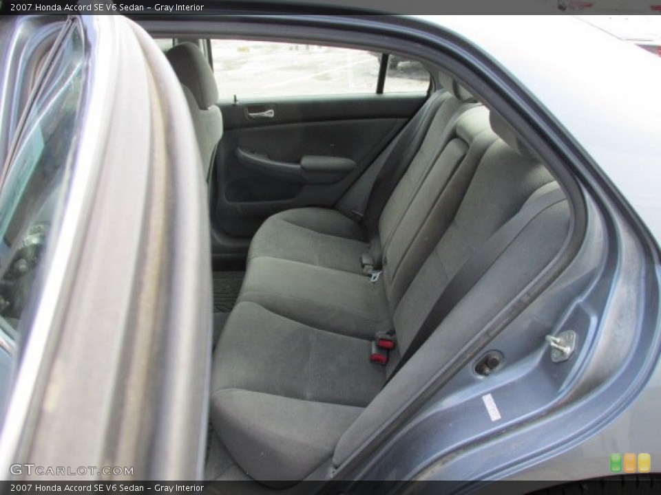 Gray Interior Rear Seat for the 2007 Honda Accord SE V6 Sedan #91151007