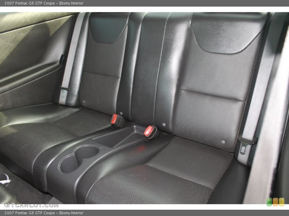 Ebony Interior Rear Seat for the 2007 Pontiac G6 GTP Coupe #91153378