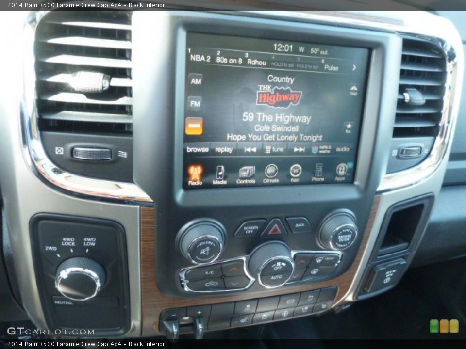Black Interior Controls for the 2014 Ram 3500 Laramie Crew Cab 4x4 #91154904