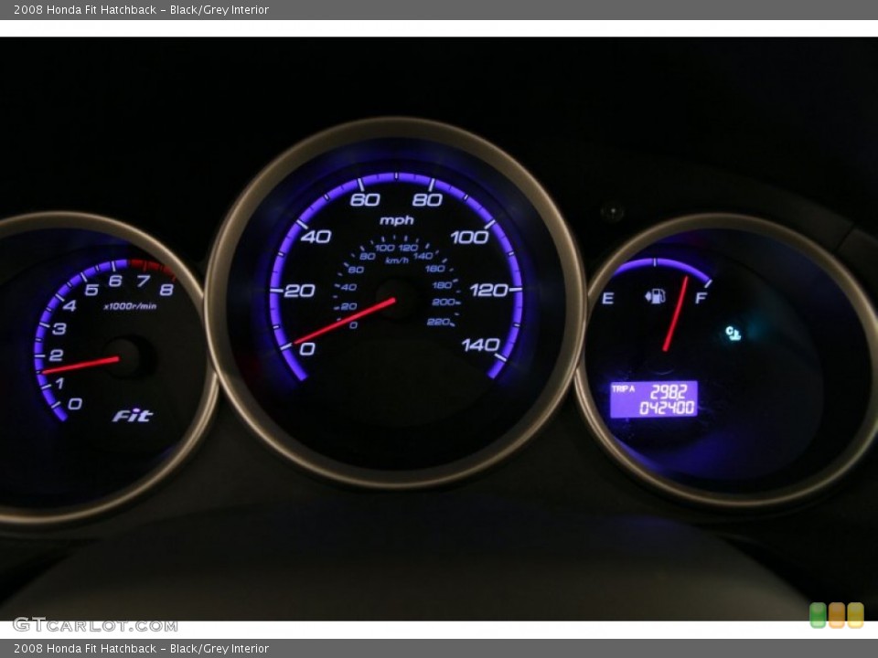 Black/Grey Interior Gauges for the 2008 Honda Fit Hatchback #91155030