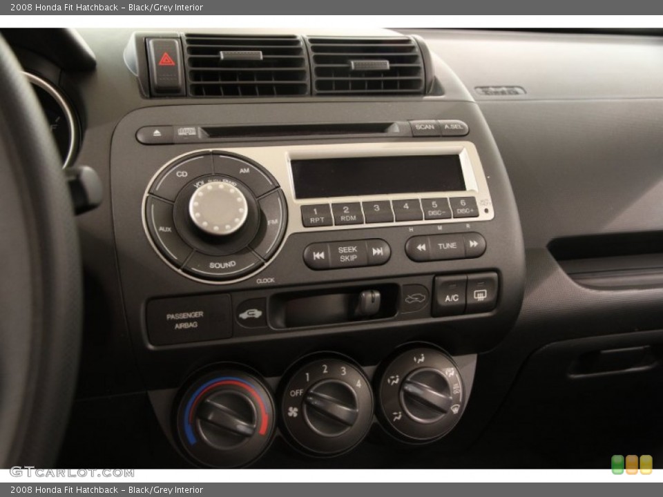 Black/Grey Interior Controls for the 2008 Honda Fit Hatchback #91155057