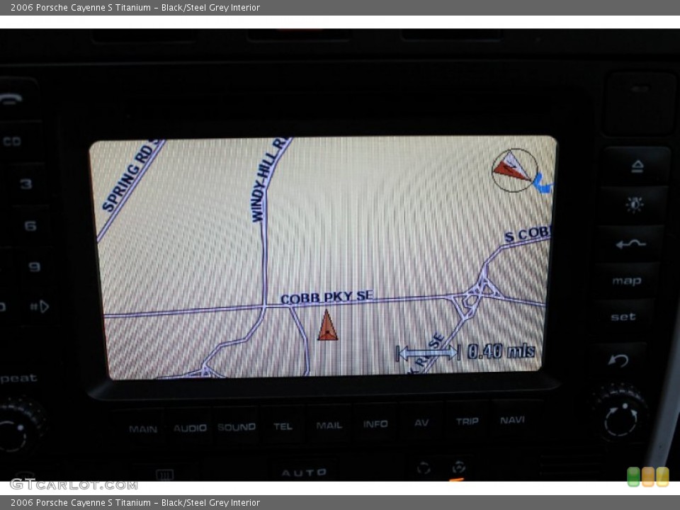 Black/Steel Grey Interior Navigation for the 2006 Porsche Cayenne S Titanium #91157787