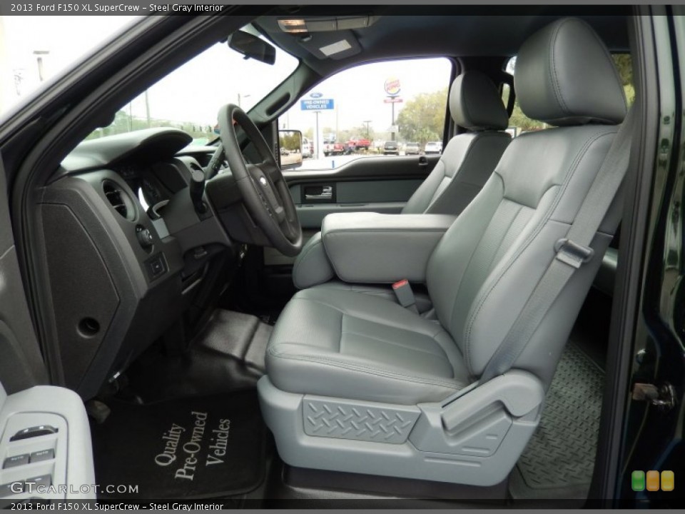 Steel Gray Interior Photo for the 2013 Ford F150 XL SuperCrew #91158186