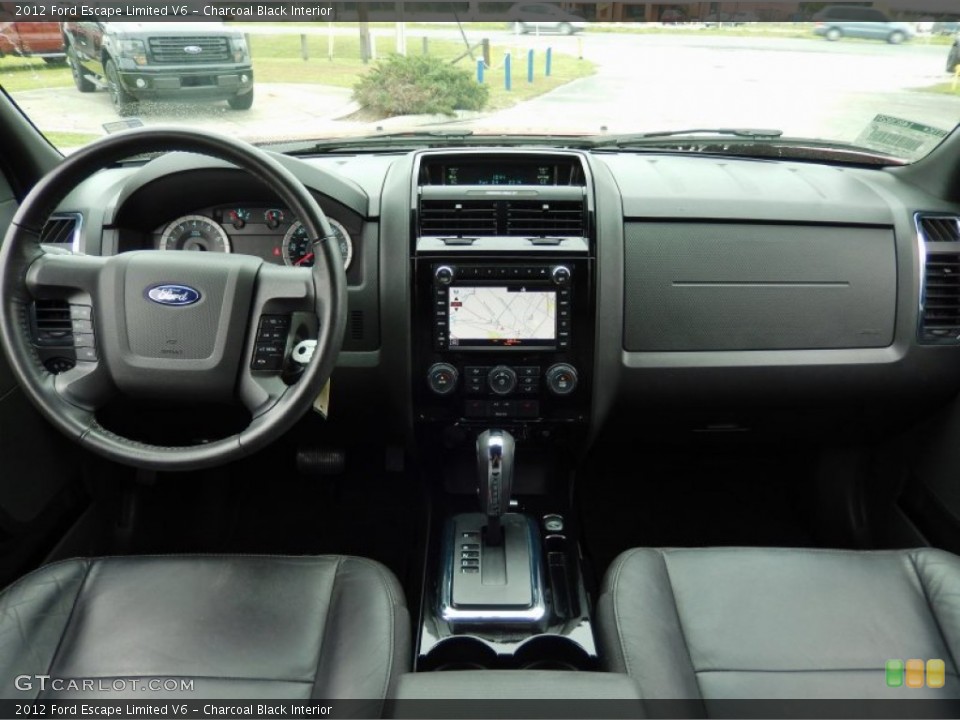 Charcoal Black Interior Dashboard for the 2012 Ford Escape Limited V6 #91159125