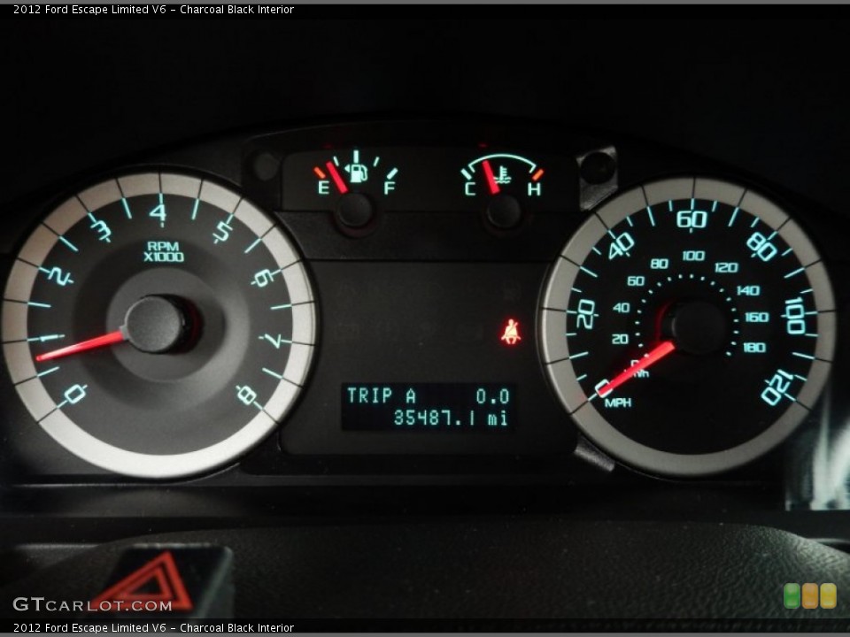 Charcoal Black Interior Gauges for the 2012 Ford Escape Limited V6 #91159164