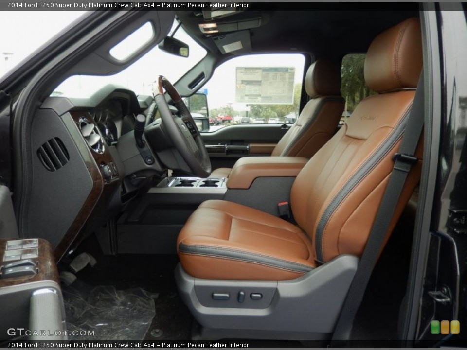Platinum Pecan Leather Interior Photo for the 2014 Ford F250 Super Duty Platinum Crew Cab 4x4 #91159435