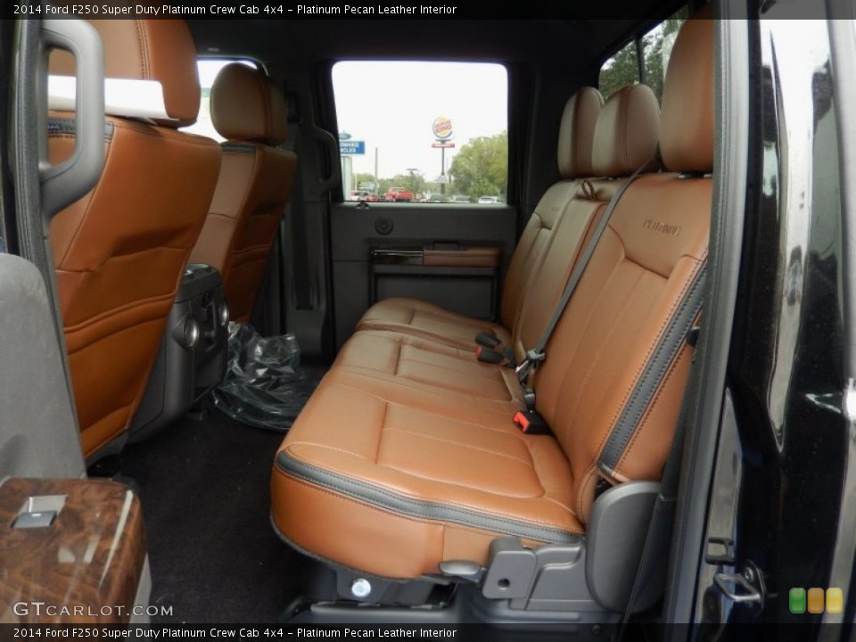 Platinum Pecan Leather Interior Rear Seat for the 2014 Ford F250 Super Duty Platinum Crew Cab 4x4 #91159464