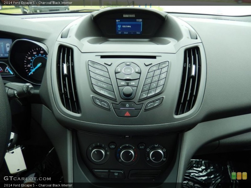 Charcoal Black Interior Controls for the 2014 Ford Escape S #91160537
