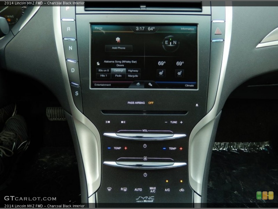 Charcoal Black Interior Controls for the 2014 Lincoln MKZ FWD #91161480