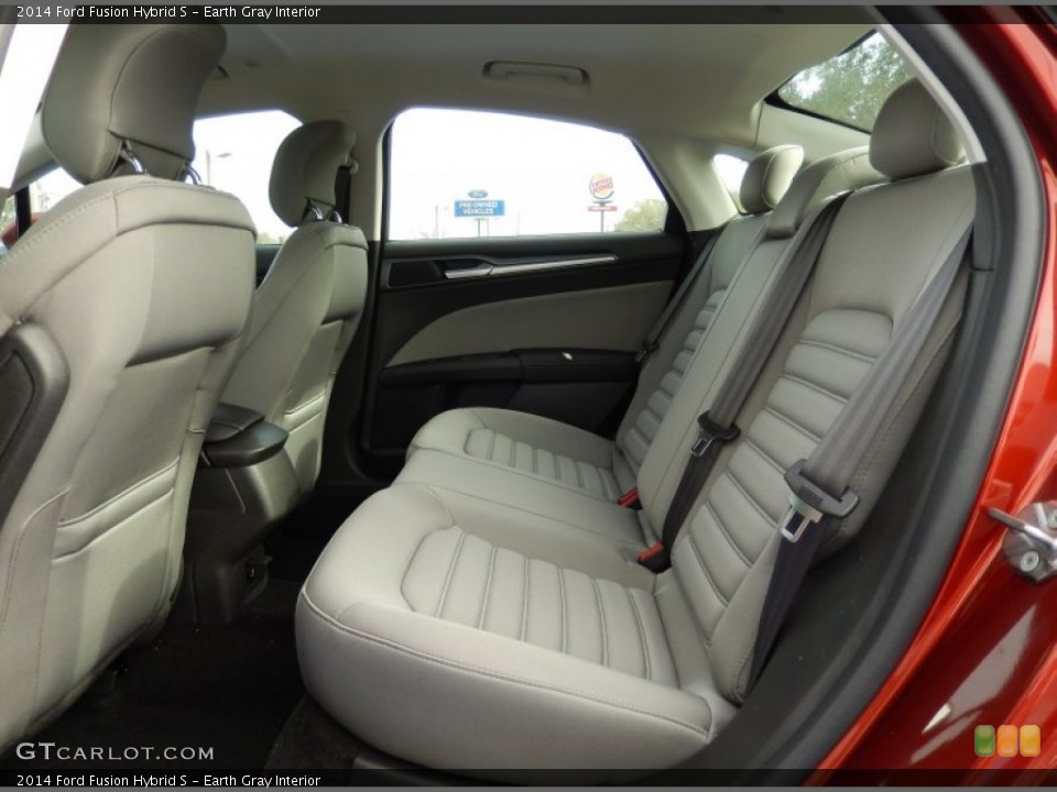 Earth Gray Interior Rear Seat for the 2014 Ford Fusion Hybrid S #91161639