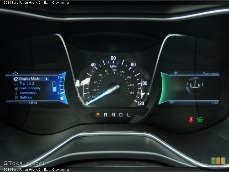 Earth Gray Interior Gauges for the 2014 Ford Fusion Hybrid S #91161663