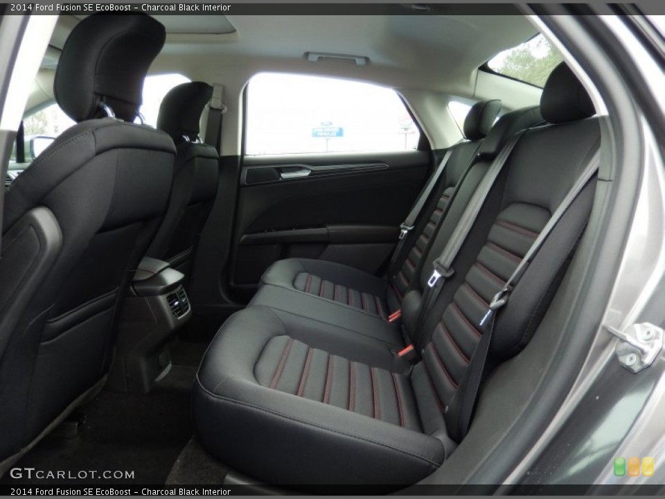 Charcoal Black Interior Rear Seat for the 2014 Ford Fusion SE EcoBoost #91161842