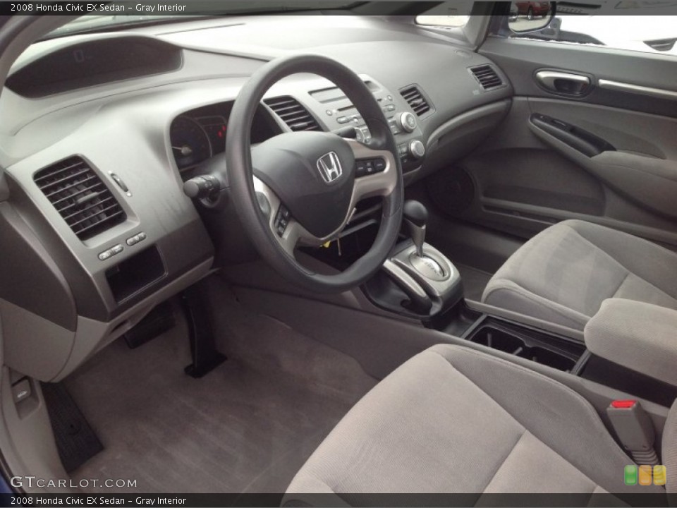 Gray Interior Photo for the 2008 Honda Civic EX Sedan #91162529