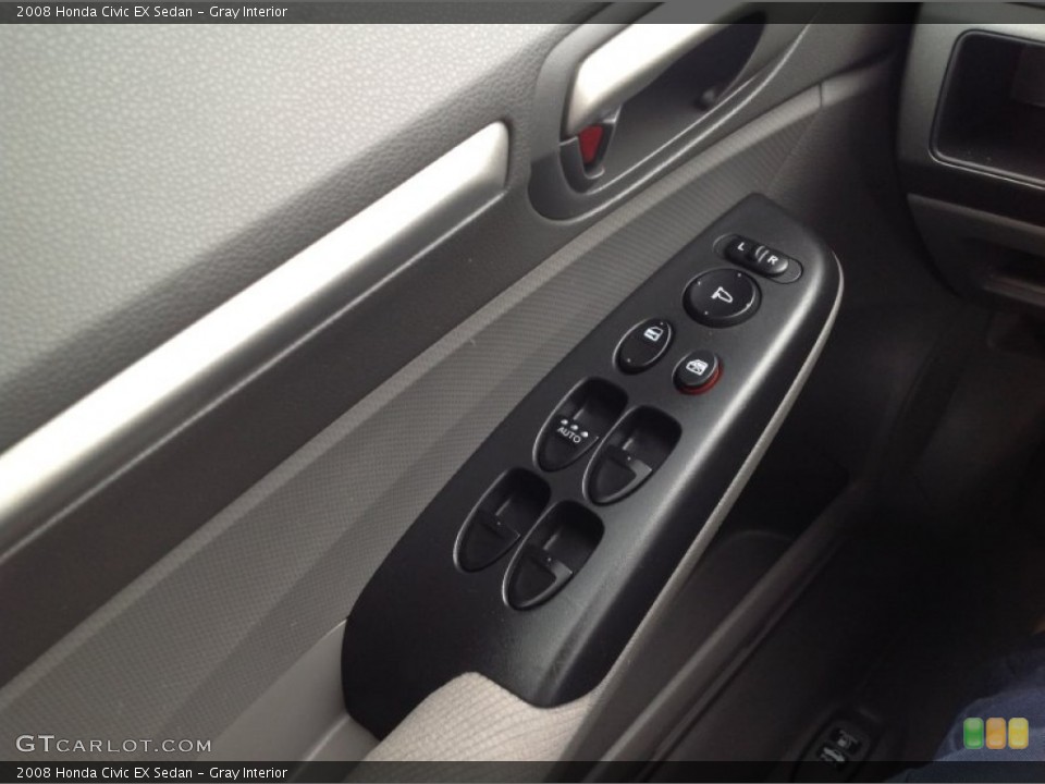 Gray Interior Controls for the 2008 Honda Civic EX Sedan #91162614