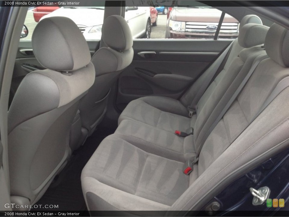Gray Interior Rear Seat for the 2008 Honda Civic EX Sedan #91162632