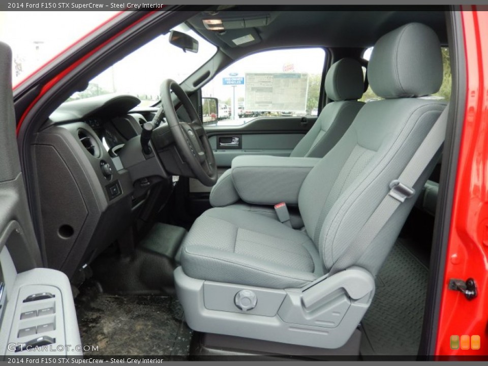 Steel Grey Interior Photo for the 2014 Ford F150 STX SuperCrew #91163799