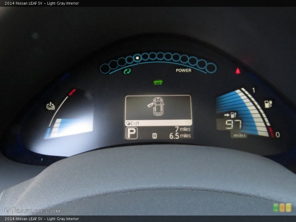 Light Gray Interior Gauges for the 2014 Nissan LEAF SV #91166298