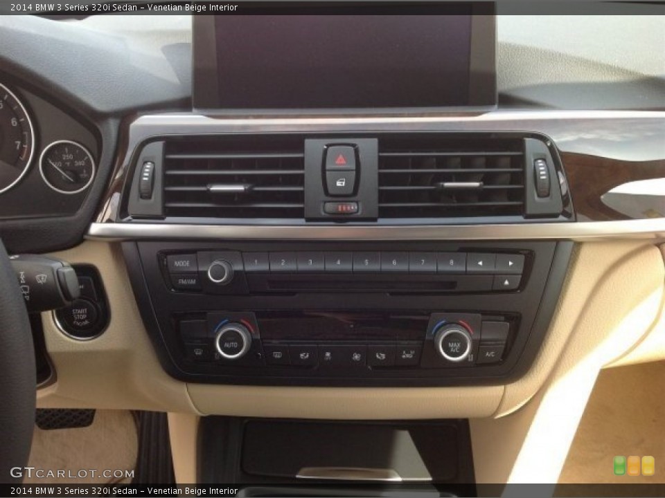 Venetian Beige Interior Controls for the 2014 BMW 3 Series 320i Sedan #91174198