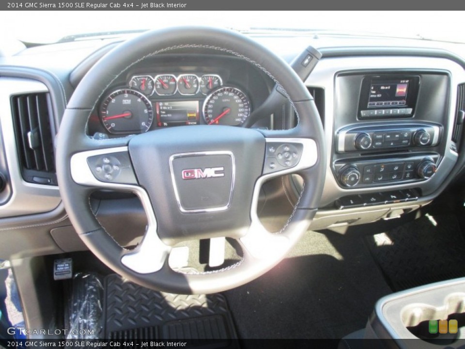 Jet Black Interior Dashboard for the 2014 GMC Sierra 1500 SLE Regular Cab 4x4 #91175698