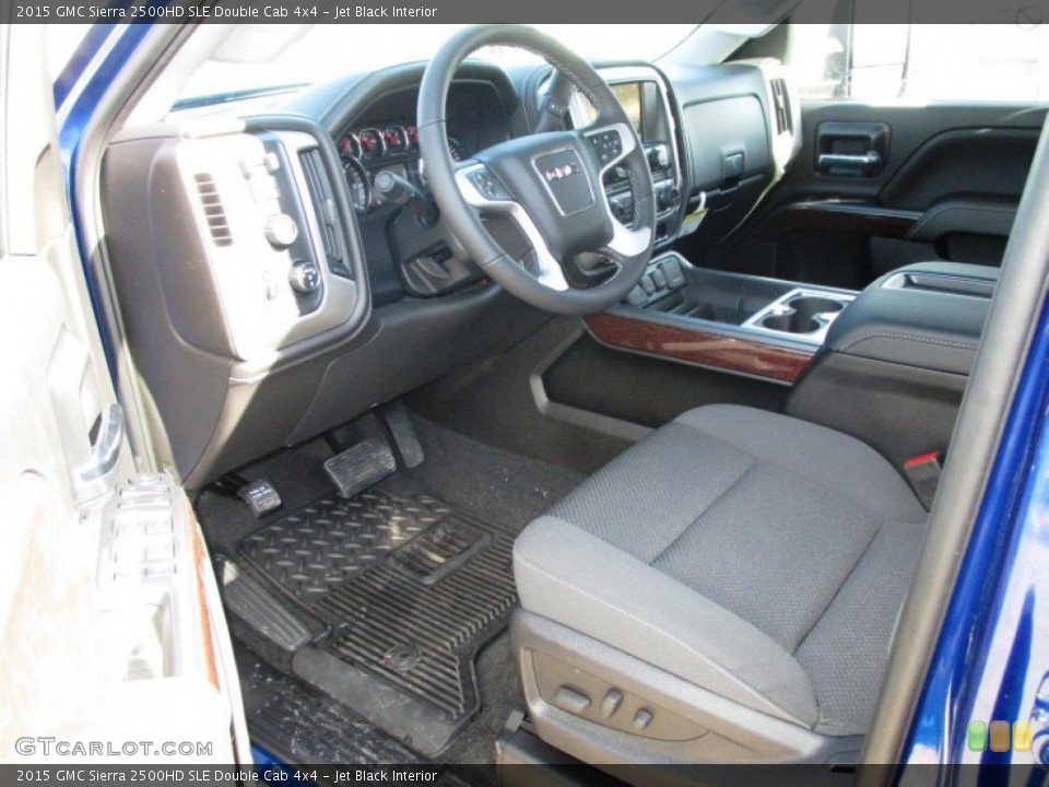 Jet Black Interior Photo for the 2015 GMC Sierra 2500HD SLE Double Cab 4x4 #91177522
