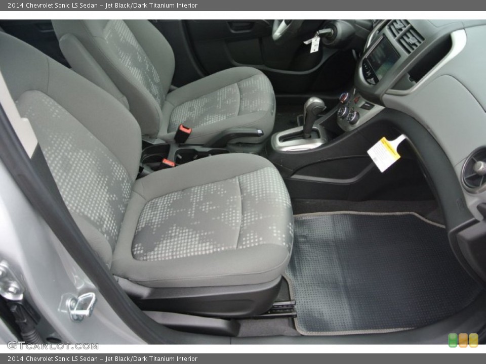 Jet Black/Dark Titanium Interior Front Seat for the 2014 Chevrolet Sonic LS Sedan #91181902