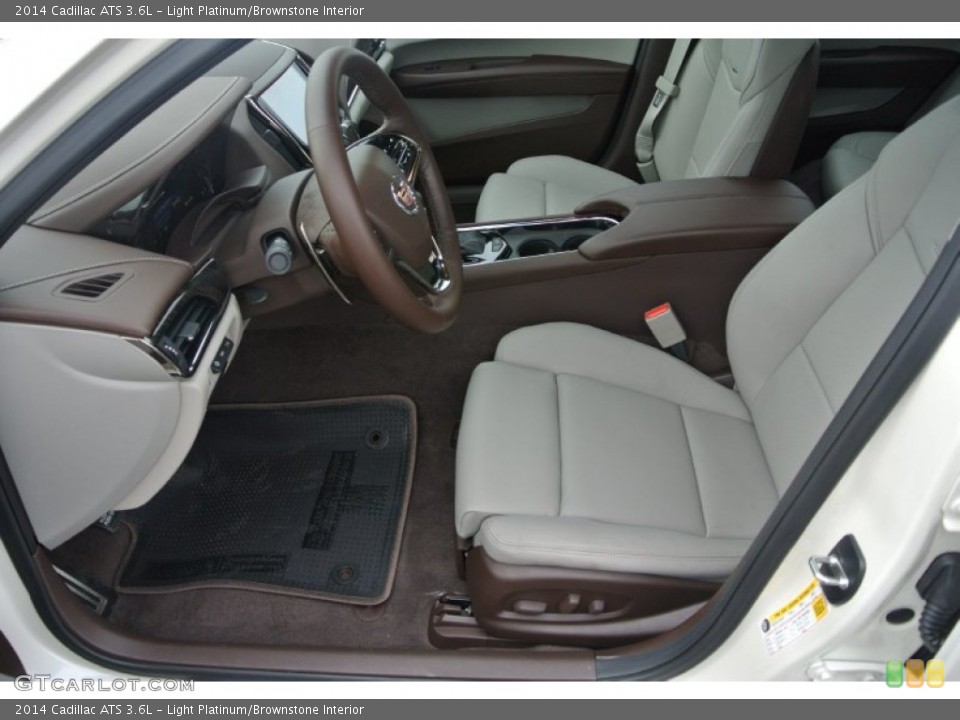 Light Platinum/Brownstone Interior Photo for the 2014 Cadillac ATS 3.6L #91183136