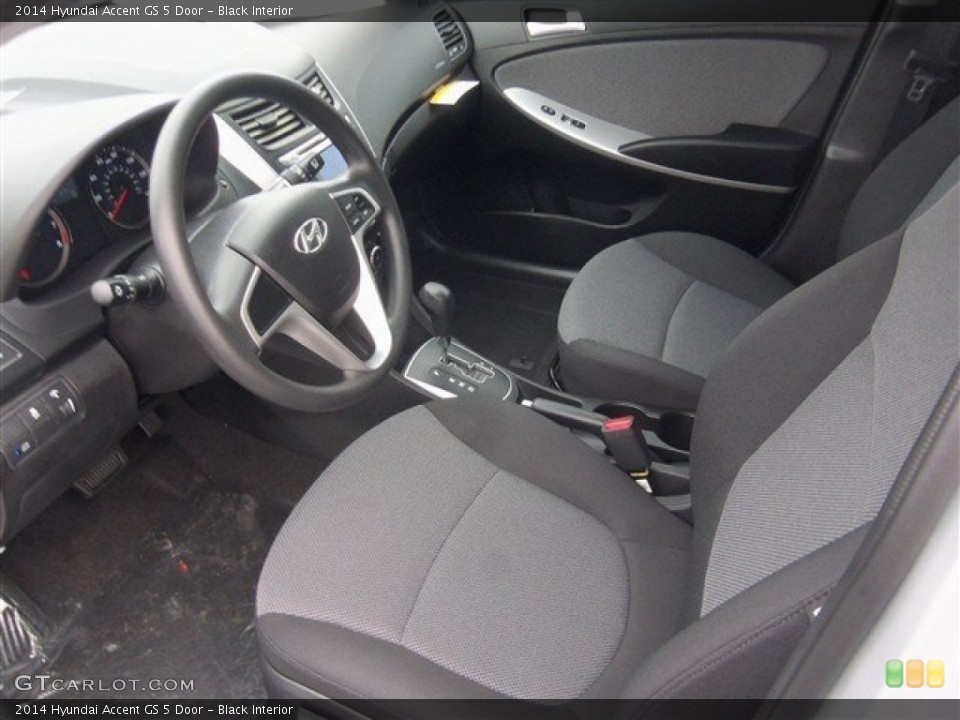 Black Interior Front Seat for the 2014 Hyundai Accent GS 5 Door #91186822