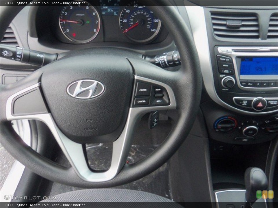 Black Interior Dashboard for the 2014 Hyundai Accent GS 5 Door #91186840