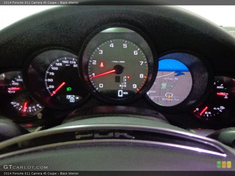 Black Interior Gauges for the 2014 Porsche 911 Carrera 4S Coupe #91187449