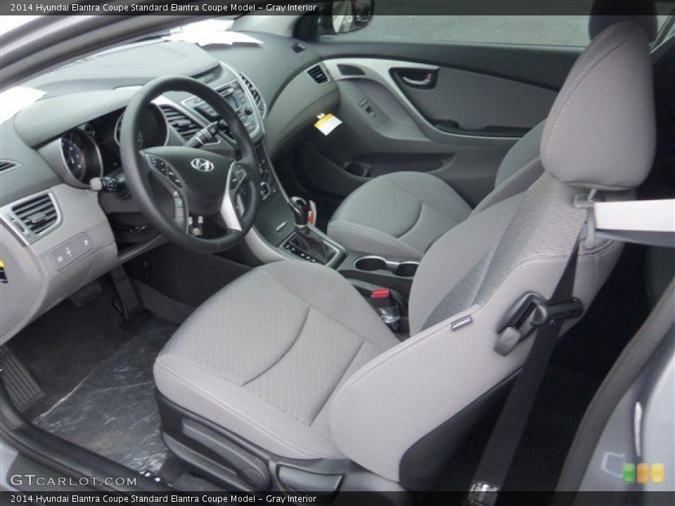 Gray Interior Photo for the 2014 Hyundai Elantra Coupe  #91188223
