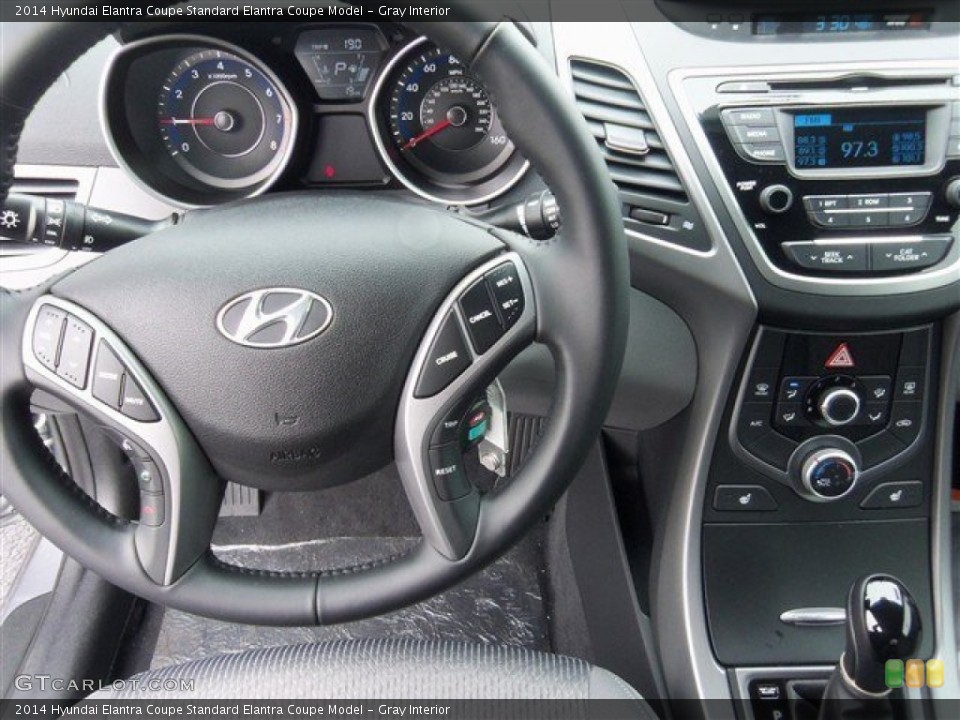 Gray Interior Controls for the 2014 Hyundai Elantra Coupe  #91188241