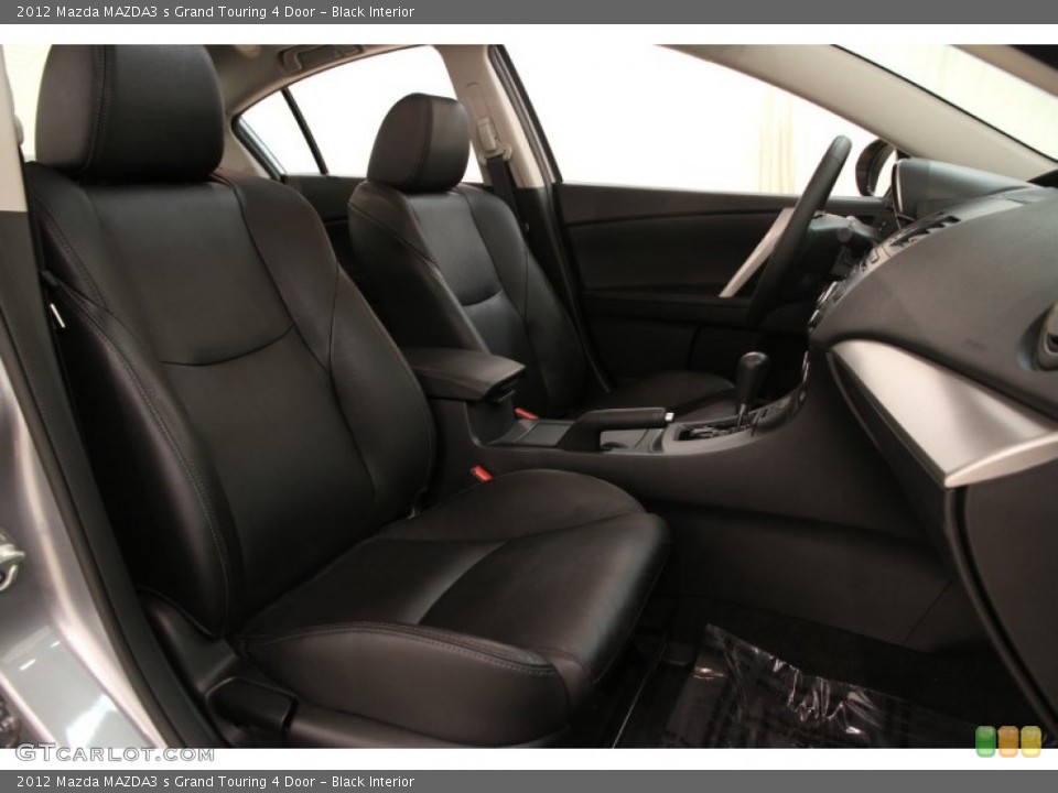 Black Interior Front Seat for the 2012 Mazda MAZDA3 s Grand Touring 4 Door #91193101
