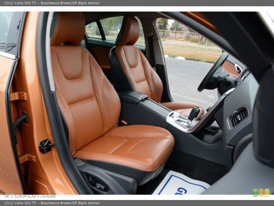Beechwood Brown/Off Black Interior Front Seat for the 2012 Volvo S60 T5 #91193989