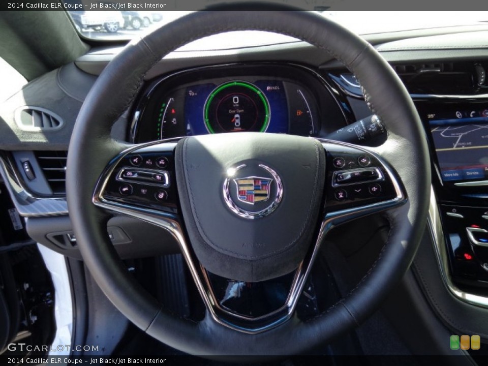 Jet Black/Jet Black Interior Steering Wheel for the 2014 Cadillac ELR Coupe #91198444
