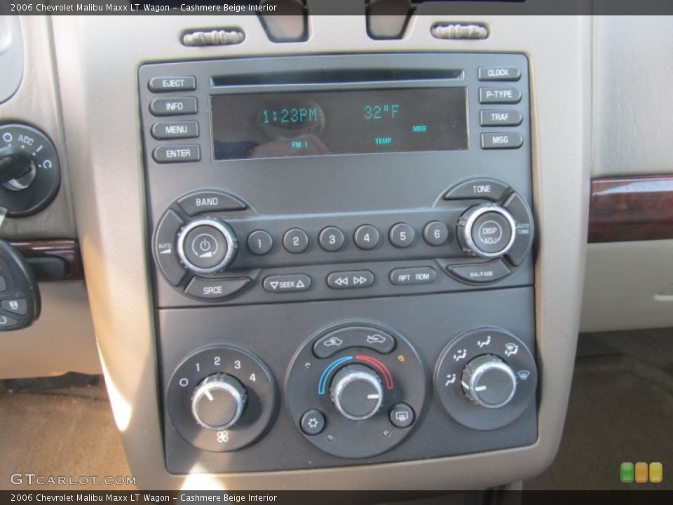 Cashmere Beige Interior Controls for the 2006 Chevrolet Malibu Maxx LT Wagon #91201832