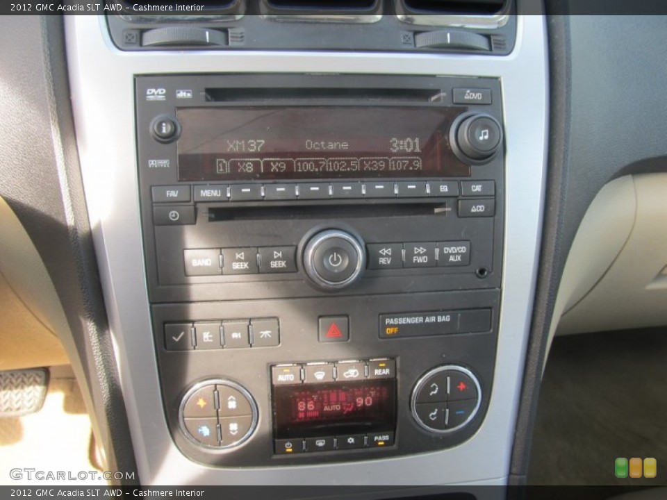 Cashmere Interior Controls for the 2012 GMC Acadia SLT AWD #91202244