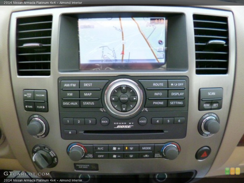 Almond Interior Controls for the 2014 Nissan Armada Platinum 4x4 #91208506