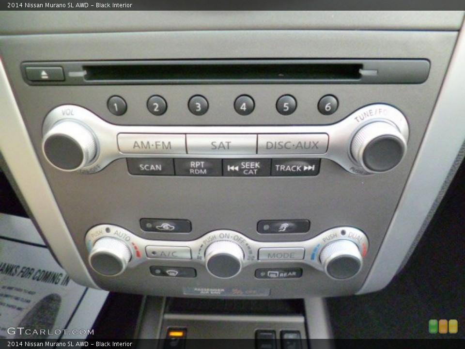 Black Interior Controls for the 2014 Nissan Murano SL AWD #91208695