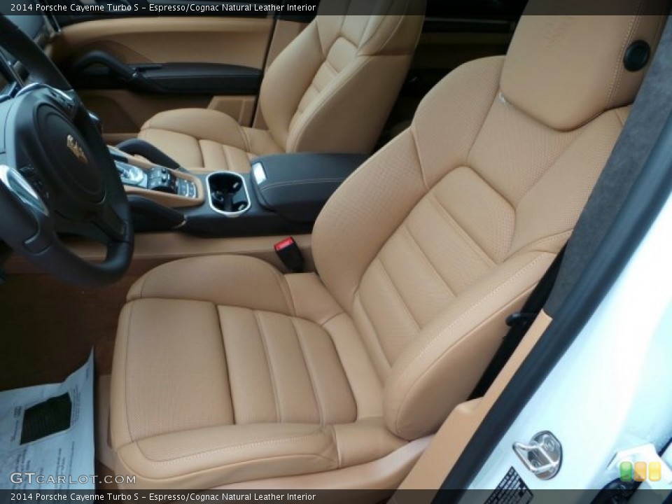 Espresso/Cognac Natural Leather Interior Front Seat for the 2014 Porsche Cayenne Turbo S #91211011