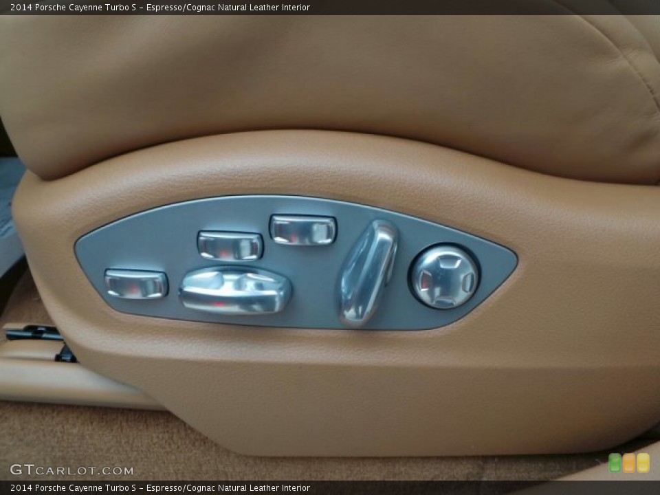 Espresso/Cognac Natural Leather Interior Controls for the 2014 Porsche Cayenne Turbo S #91211017