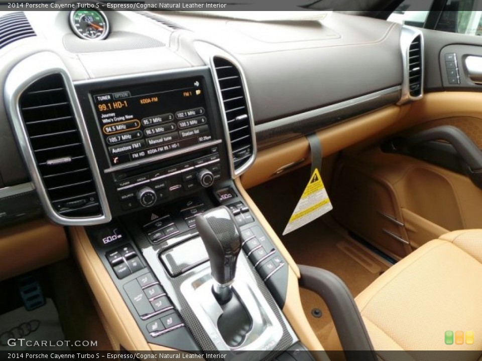 Espresso/Cognac Natural Leather Interior Controls for the 2014 Porsche Cayenne Turbo S #91211023