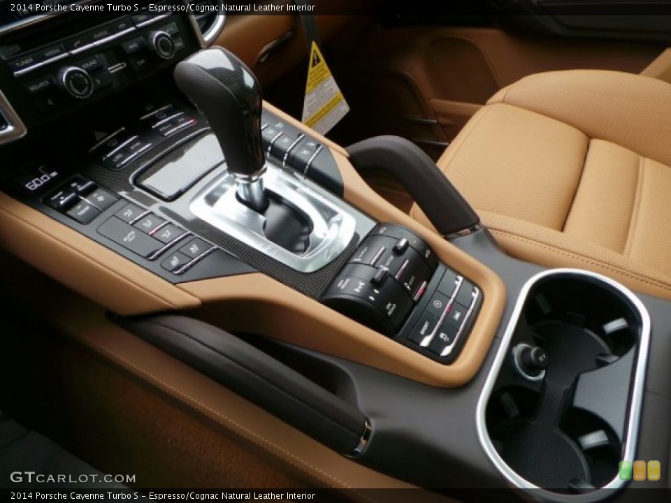 Espresso/Cognac Natural Leather Interior Transmission for the 2014 Porsche Cayenne Turbo S #91211029