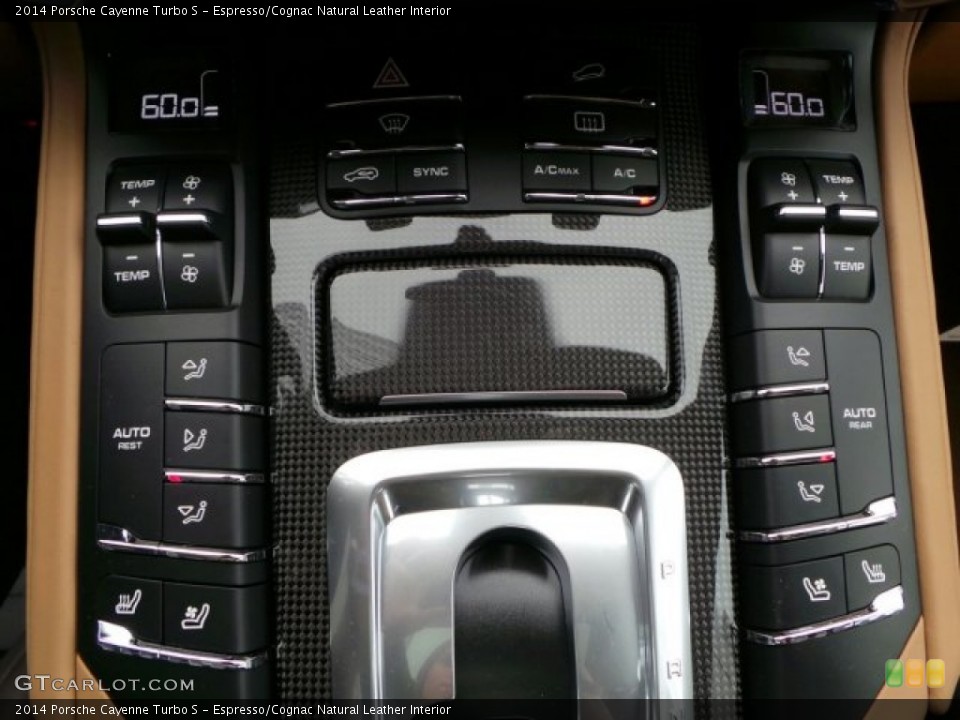 Espresso/Cognac Natural Leather Interior Controls for the 2014 Porsche Cayenne Turbo S #91211074