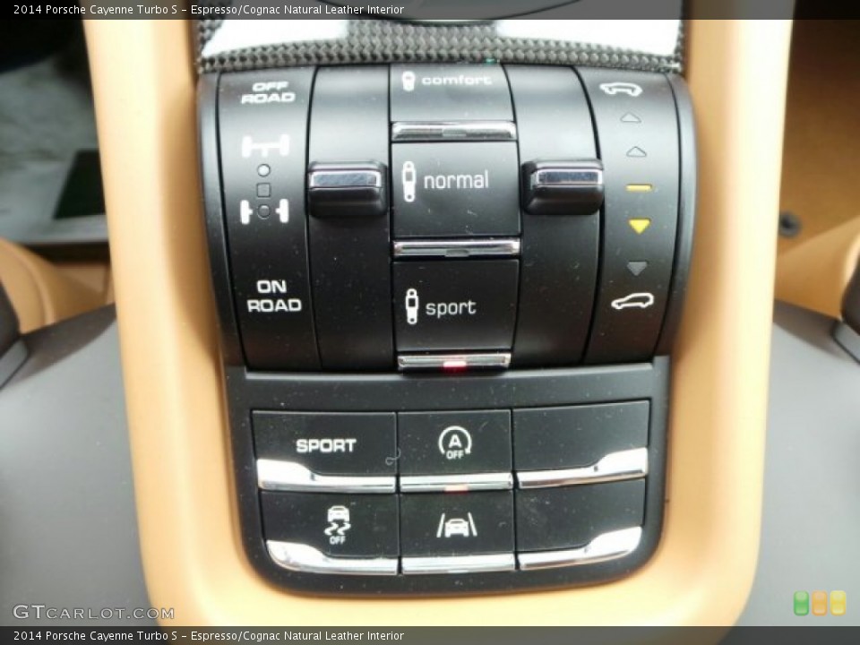 Espresso/Cognac Natural Leather Interior Controls for the 2014 Porsche Cayenne Turbo S #91211077