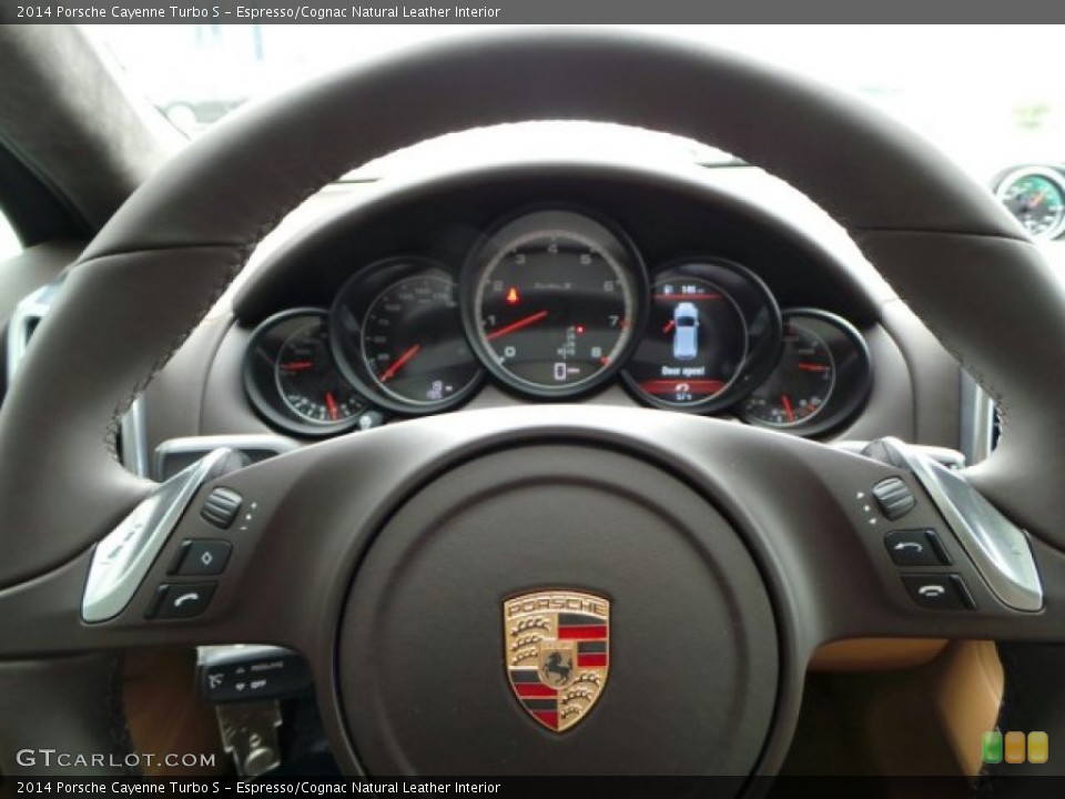 Espresso/Cognac Natural Leather Interior Controls for the 2014 Porsche Cayenne Turbo S #91211080