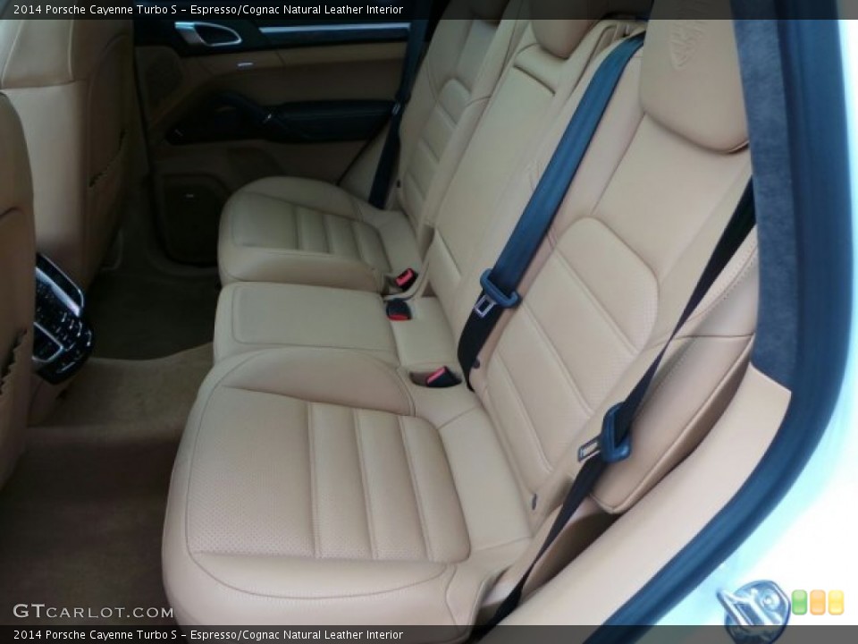 Espresso/Cognac Natural Leather Interior Rear Seat for the 2014 Porsche Cayenne Turbo S #91211122