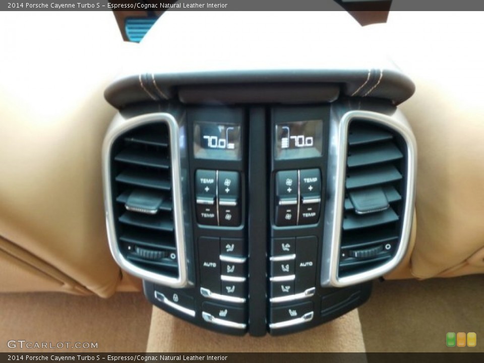 Espresso/Cognac Natural Leather Interior Controls for the 2014 Porsche Cayenne Turbo S #91211137