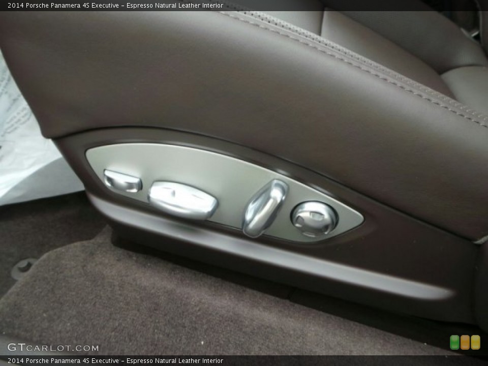 Espresso Natural Leather Interior Controls for the 2014 Porsche Panamera 4S Executive #91211350