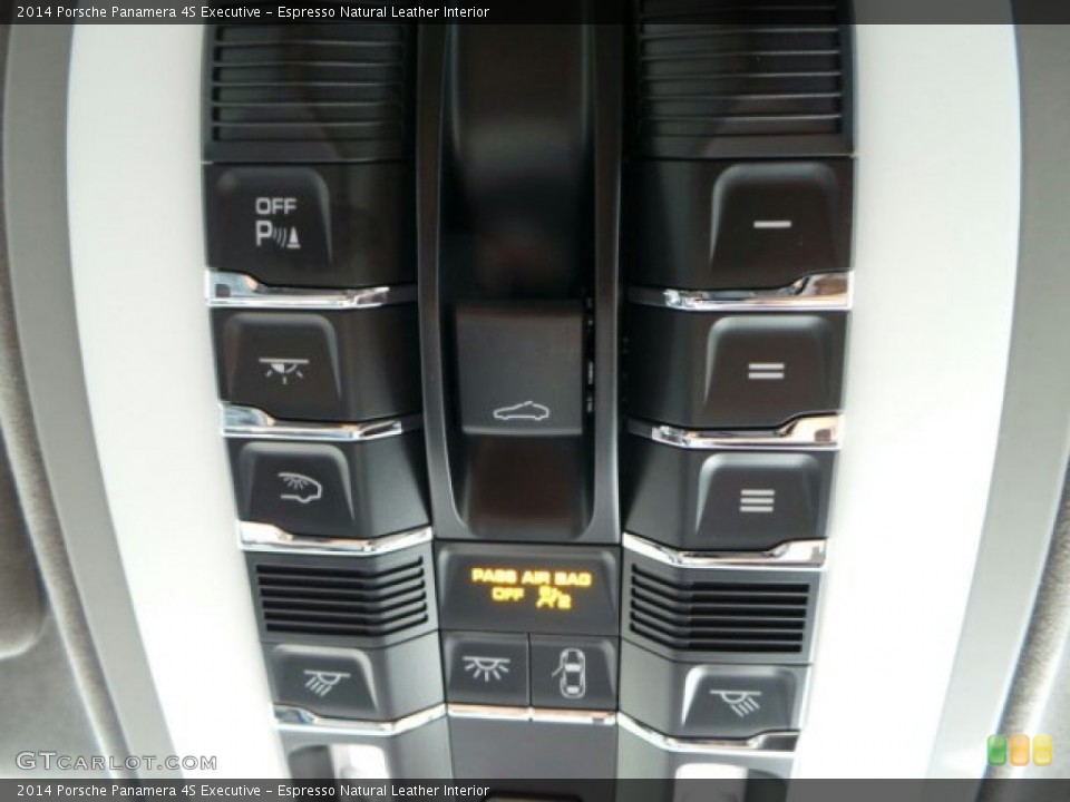 Espresso Natural Leather Interior Controls for the 2014 Porsche Panamera 4S Executive #91211377
