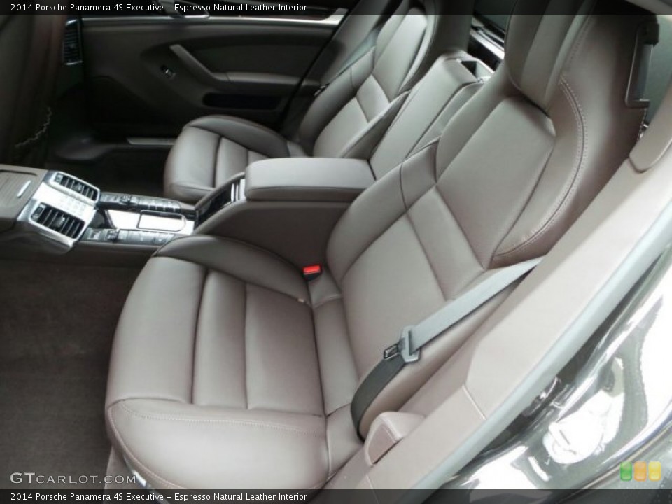 Espresso Natural Leather Interior Rear Seat for the 2014 Porsche Panamera 4S Executive #91211485